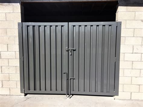 trash enclosure metal gates details|trash enclosure gate details.